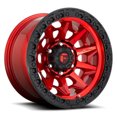 Fuel D695 Covert Beadlock 17X9, Candy Red with Black Ring
