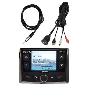 AM/FM/USB/BT/4X50 WATERPROOF FACE STEREO/WIRED&RF REMOTE
READY