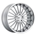 XO NEW YORK 20x8.5 5/114.3 ET38BR CB73.1 SILVER W/BRUSHED FACE AND STAINLESS STEEL