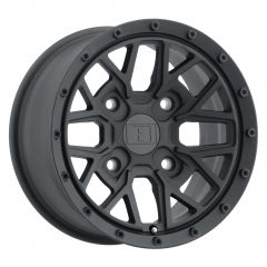 LEVEL 8 ANARCHY 14x7.0 4/110 ET10 CB79.4 TEXTURED MATTE BLACK
