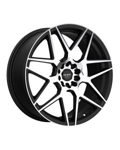 RUFF R351 17x7.5 5/100/114.3 ET40 CB73.1 FLAT BLACK W/MACHINED FACE