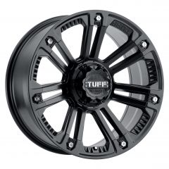 TUFF T-22 20x9.0 6/139.7 ET10 CB112.1 MATTE BLACK W/ STAINLESS STEEL BOLTS