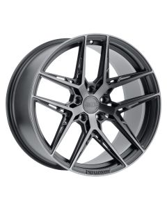 XO CAIRO 19x8.5 5/112 ET35 CB66.56 MATTE BLACK W/MACHINED FACE AND DARK TINT [F]