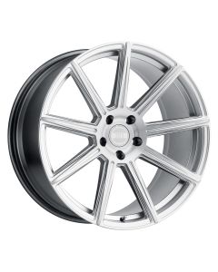 XO VEGAS 19x8.5 5/112 ET32 CB66.56 SILVER W/BRUSHED SILVER FACE