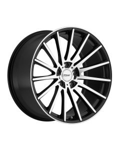 TSW CHICANE 17x8.0 5/100 ET35 CB72.1 GLOSS BLACK W/MIRROR CUT FACE