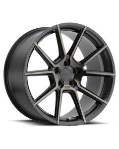 TSW CHRONO 17x8.0 5/108 ET40 CB72.1 MATTE BLACK W/MACHINE FACE AND DARK TINT