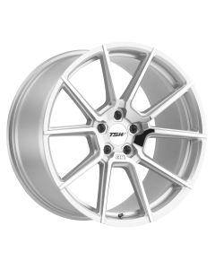 TSW CHRONO 18x9.5 5/112 ET39 CB66.56 SILVER W/MIRROR CUT FACE