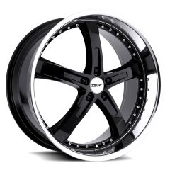 TSW JARAMA 20x8.5 5/114.3 ET40 CB76.1 GLOSS BLACK MIRROR LIP