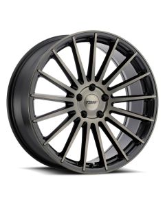 TSW LUCO 17x8.0 5/108 ET40 CB72.1 MATTE BLACK W/MACHINE FACE AND DARK TINT
