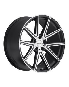 TSW ROUGE 17x8.0 5/112 ET32 CB72.1 GUNMETAL W/MIRROR CUT FACE