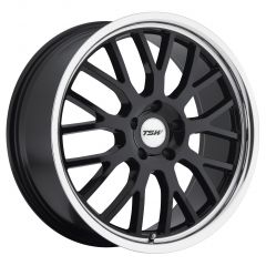 TSW TREMBLANT 19x9.5 5/114.3 ET40 CB76.1 GLOSS BLACK W/MIRROR CUT LIP