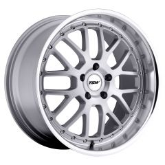 TSW VALENCIA 17x8.0 5/100 ET32 CB72.1 SILVER W/MIRROR LIP