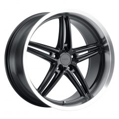 TSW VARIANTE 18x8.5 5/112 ET32 CB66.56 GLOSS BLACK W/MACHINED LIP