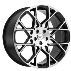 REDBOURNE MERIDIAN 20x9.5 5/120 ET32 CB72.56 GLOSS BLACK W/MIRROR CUT FACE