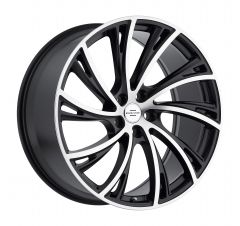 REDBOURNE NOBLE 20x9.5 5/120 ET32 CB72.56 MATTE BLACK W/MATTE MACHINE FACE LEFT