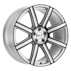 REDBOURNE WILKS 20x9.5 5/120 ET32 CB72.56 SILVER W/GLOSS BLACK FACE