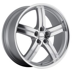 LUMARAI MORRO 18x8.0 5/120 ET31 CB60.1 SILVER W/MIRROR FACE AND LIP