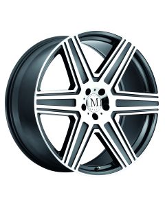 MANDRUS ATLAS 18x9.5 5/112 ET25 CB66.56 GUNMETAL W/MIRROR CUT FACE AND LIP