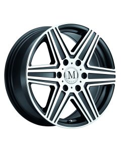 MANDRUS ATLAS 16x7.0 6/130 ET52 CB84.1 GUNMETAL W/MIRROR CUT FACE AND LIP