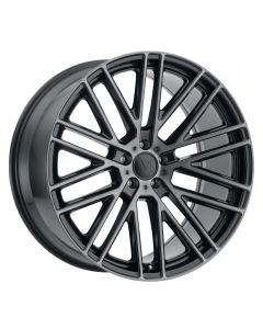 MANDRUS MASCHE 17x8.0 5/112 ET22 CB66.56 SEMI GLOSS BLACK W/MIRROR CUT FACE AND TRANSLUCENT CLEAR