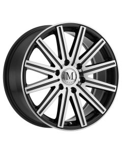 MANDRUS STARK 16x7.0 6/130 ET52 CB84.1 GUNMETAL W/MIRROR CUT FACE AND LIP