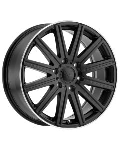 MANDRUS STARK 16x7.0 6/130 ET52 CB84.1 MATTE BLACK W/MACHINE LIP EDGE