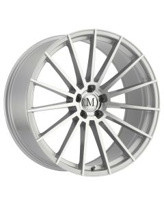MANDRUS STIRLING 17x8.0 5/112 ET25 CB66.56 SILVER W/MIRROR CUT FACE