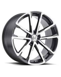 MANDRUS WOLF  22x10.5 5/112 ET44 CB66.56 GLOSS GUNMETAL W/MIRROR CUT FACE