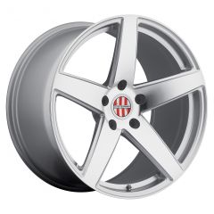 VICTOR EQUIPMENT BADEN 18x8.0 5/130 ET45 CB71.6 SILVER W/MIRROR CUT FACE