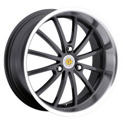 GENIUS DARWIN 17x6.5 3/112 ET22 CB57.1 GUNMETAL W/MIRROR CUT LIP