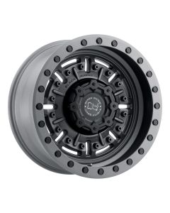 BLACK RHINO ABRAMS 17x9.5 5/127 ET-18 CB71.6 TEXTURED MATTE GUNMETAL