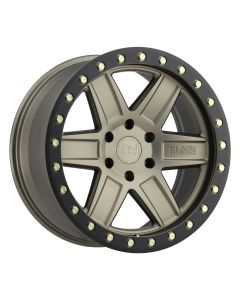 BLACK RHINO ATTICA 17x9.0 6/135 ET12 CB87.1 MATTE BRONZE W/BLACK LIP EDGE AND BRAS