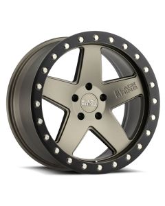BLACK RHINO CRAWLER 17x9.5 5/127 ET-18 CB71.6 MATTE BRONZE W/MATTE BLACK RING