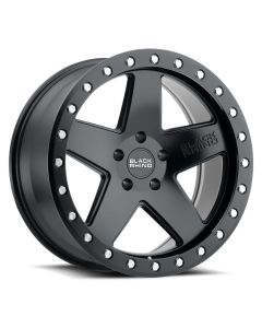 BLACK RHINO CRAWLER 18x9.5 6/120 ET12 CB67.1 MATTE BLACK W/SILVER BOLTS
