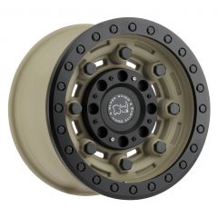 BLACK RHINO GARRISON BEADLOCK 17x8.5 6/135 ET00 CB87.1 DESERT W/MATTE BLACK LIP