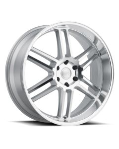 BLACK RHINO KATAVI 20X90 5/114.3 ET30 CB76.1 SILVER W/MIRROR CUT FACE AND LIP