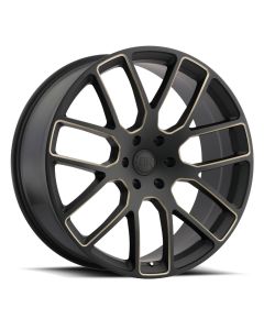 BLACK RHINO KUNENE 20x9.0 5/114.3 ET30 CB76.1 MATTE BLACK W/DARK TINT MILLED SPOKES
