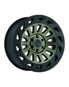 BLACK RHINO MADNESS 18x9.0 6/135 ET12 CB87.1 DARK TINT MACHINE FACE W/MATTE BLACK LIP