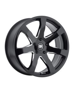 BLACK RHINO MOZAMBIQUE 22x9.5 5/127 ET30 CB71.6 GLOSS BLACK W/MILLED SPOKES