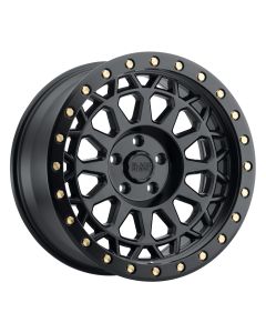BLACK RHINO PRIMM 17x9.0 6/135 ET00 CB87.1 MATTE BLACK W/BRASS BOLTS