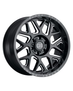 BLACK RHINO REAPER 20x9.5 6/135 ET12 CB87.1 GLOSS BLACK W/MILLED SPOKES