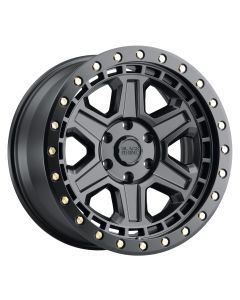 BLACK RHINO RENO 17x9.0 6/135 ET00 CB87.1 MATTE BLACK W/BRASS BOLTS