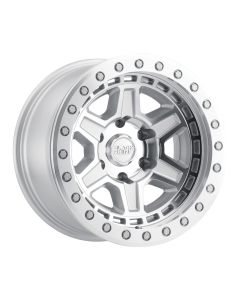 BLACK RHINO RENO BEADLOCK 17x8.5 6/135 ET00 CB87.1 SILVER W/MIRROR FACE AND MACHIN