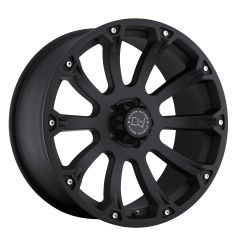 BLACK RHINO SIDEWINDER 17x9.0 5/127 ET-12 CB78.1 MATTE BLACK