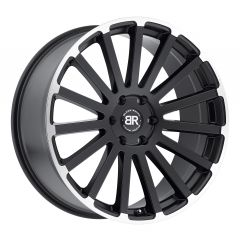 BLACK RHINO SPEAR 20x9.0 6/114.3 ET40 CB76.1 MATTE BLACK W/MATTE MACHINE LIP EDGE