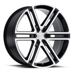 BLACK RHINO TIMBAVATI 22x10.0 6/139.7 ET20 CB112.1 GLOSS BLACK W/MIRROR CUT FACE