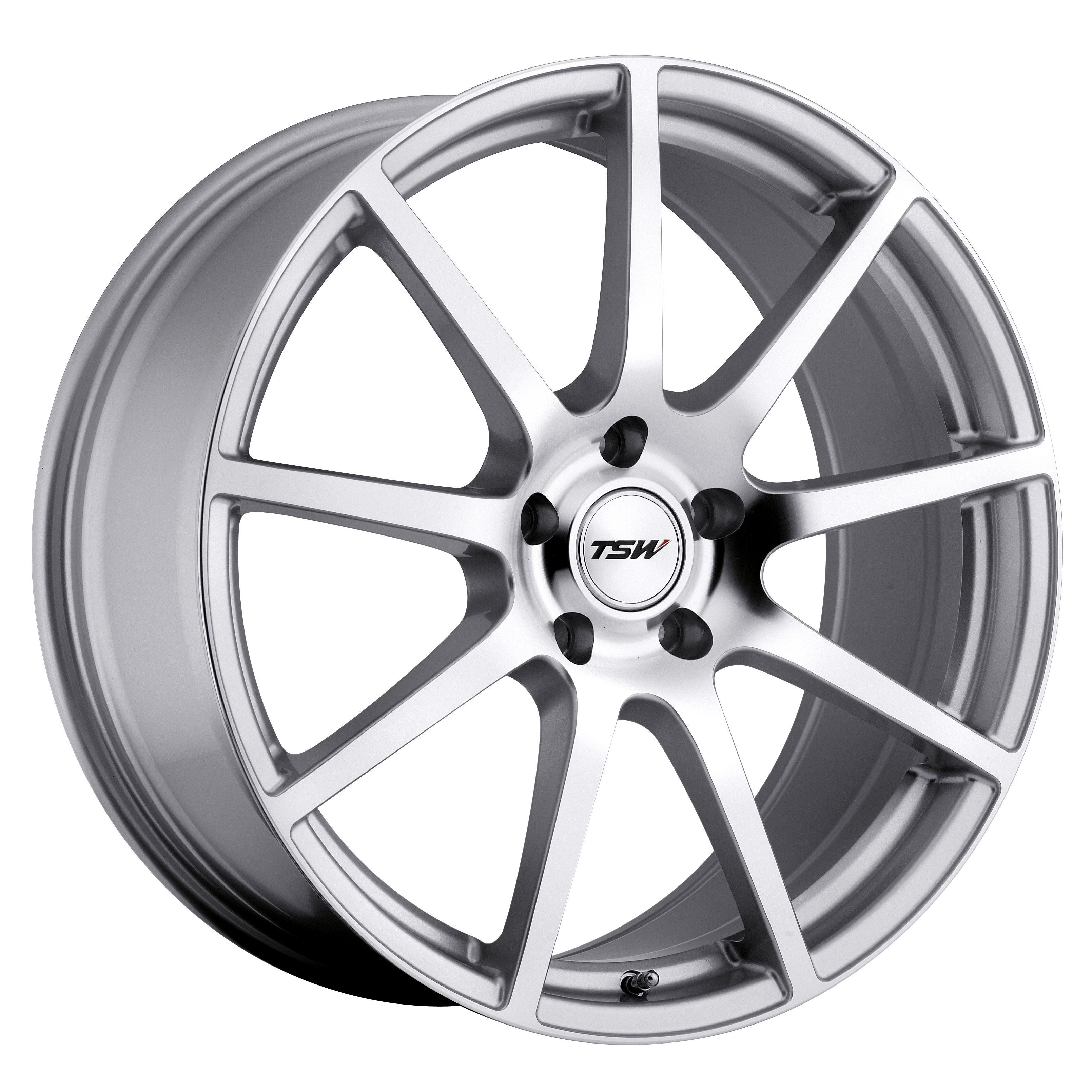 TSW INTERLAGOS 17x9.0 5/114.3 ET63 CB76.1 SILVER W/MIRROR CUT FACE