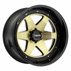 TUFF T1A 24x12.0 8/170 ET-45 CB125.1 GOLD W/GLOSS BLACK LIP