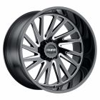 TUFF T2A 22x12 8/165 ET-45 CB122.1 GLOSS BLACK W/MILLED SPOKE LEFT