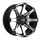 TUFF T-05 22x10.0 6/135/139.7 ET-20 CB87.1 FLAT BLACK W/MACHINED FACE